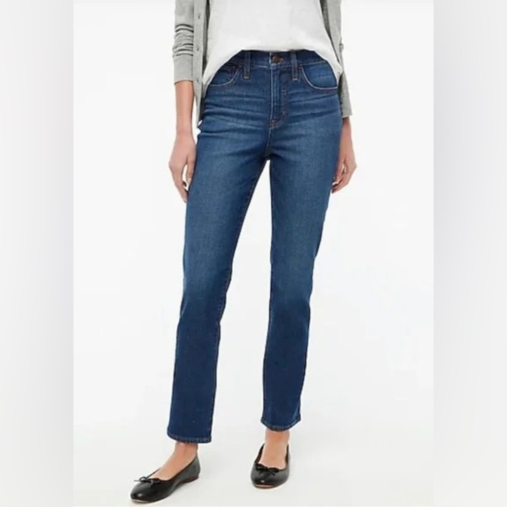 NWT J.Crew Factory Essential Straight Jean in All-day Stretch / Size 26